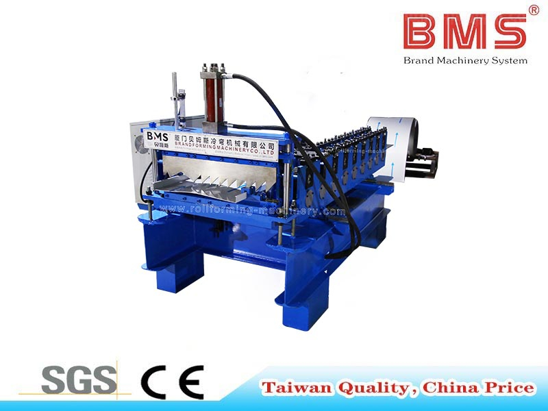 Máquina formadora de rolos com trava de pressão de metal para telhas 