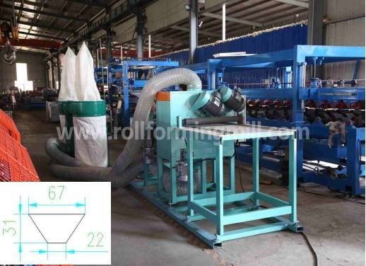 Com dispositivo de corte em forma de T